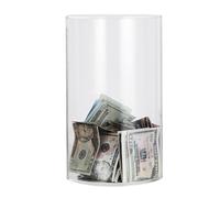 Tarro de Dinero para Ahorrar Efectivo, Clear - de Monedas de Gran Capacidad Acrílico Clear Money Bank,La decoración del hogar discreta Debe Romper el Vaso de Rescate para y Las niñas