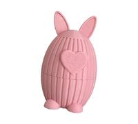 Tarro de dulces de conejo de Pascua, pequeño cuenco ideal para decoración del hogar, plato pequeño de Pascua, conies en forma de corazón, decoración de celebración