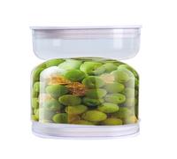 Tarro de encurtidos genérico | 400 ml Tarros de encurtidos con tapa temporizador, caja de separación de de, para harina Ensalada de avena, azúcar yogur mantequilla mermelada