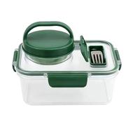 Tarro de ensalada, recipiente reutilizable con apertura lateral a prueba de fugas, fácil de limpiar, para hombres, estudiantes, interiores, hogar, oficina, escuela, gimnasio, picnic, preparación de