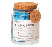 Tarro de escritura de con versículos de la para colorear, 90 tarjetas de la coloridas, emociones y sentimientos, pestañas de la , Read Me When Versículos en un