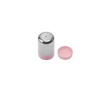 Tarro de especias de acero inoxidable, botella de condimento de 1/5 agujeros, dispensador de pimienta desmontable, tarro de condimentos multifunción, botella de especias portátil (rosa, un solo