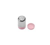 Tarro de especias de acero inoxidable, botella de condimento de 1/5 agujeros, dispensador de pimienta desmontable, tarro de condimentos multifunción, botella de especias portátil (rosa, cinco agujeros