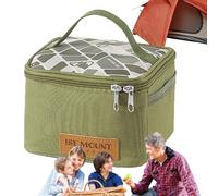 Tarro de especias - Organizador de condimentos de 6,3 x 6,3 x 4,1 pulgadas, juego de especias portátil, tarros agitadores de tela Oxford de 9 piezas con | Dispensador de condimentos ligero, bols