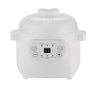 Tarro de Estofado Eléctrico, 1L Blanco Inteligente de Cerámica Soup Gachas Cuidador Multifunción Mini Quemadura Anti-Scáscara de Olla lenta con Función de Reserva Inteligente