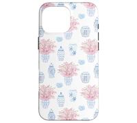 Tarro de Jengibre Chinoiserie Rosa y Azul Carcasa para iPhone 16 Pro MAX
