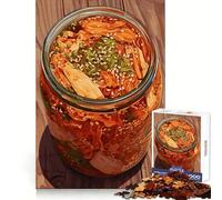 Tarro de Kimchi sobre Mesa de Madera,Rompecabezas de 1000 Piezas para Adolescentes,Recall Power Serene Escape,Bordes precisos,Regalo de cumpleaños (38x26cm)