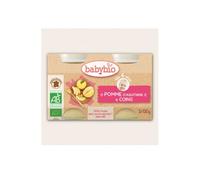 Tarro de Manzana Orgánico Babybio para Membrillo en 4 meses 2x130 g