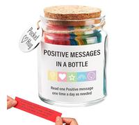Tarro De Mensajes De Inspiración | Botella De Afirmación | Afirmaciones De Motivación Diarias | Regalo De Apoyo Emocional Para El Aliento, El Amor propio, La Confianza, La Felicidad