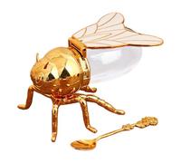 Tarro de miel con forma de, colorido contenedor de cocina, decorativa de estilo clásico europeo, organizador de mesa para el hogar, almacenamiento de sal y pimienta y azúcar