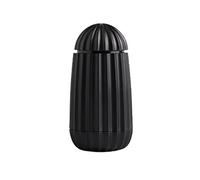 tarro de palillos, Caja for palillos de dientes de aleación de aluminio tipo prensa, for hoteles, uso doméstico(Black)