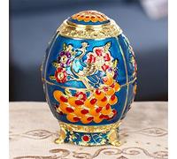 tarro de palillos, Caja for palillos de dientes de estilo europeo, con cartuchos de prensa, ideal for sala de estar, restaurante y almacenamiento de palillos(Blue)