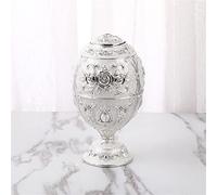 tarro de palillos, Palillero de metal europeo, portapalillos automático,for el hogar,sala de estar,mesa de té,decoración,caja de almacenamiento(Silver)