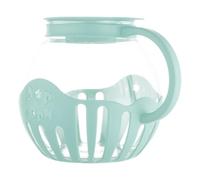 Tarro de palomitas de maíz, tarro de palomitas de maíz, tarro de palomitas de maíz con tapa, vidrio de borosilicato seguro para la temperatura, olla multifunción Bpa de 2.25 cuartos de galón, apto