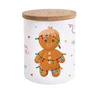 Tarro de pan de jengibre de 620 ml | Navidad | galletas | regalos | Adviento | invierno | estrellas | luces | pan de jengibre | pasteles