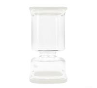 Tarro de plástico cuadrado de 1000 ml para fermentación casera de Kimchi con secciones separadas para evitar cruzar los niveles de humedad (negro)