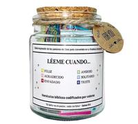 Tarro de promesa de las Escrituras - Contenedor de mensaje de fe religioso, juego de notas de afirmación, frasco de tarjetas con citas bíblicas alentadoras para oración diaria, reflexión, regalo