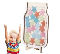 Tarro de recompensa de clase, Aula del tarro de recompensa, en tarro de estrellas y dinosaurios para niños | Tabla de comportamiento positivo de 25 piezas y de recompensa en lata, estrume