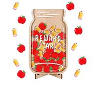 Tarro de recompensa de clase, herramientas de gestión de aula de madera, herramienta de educación para la infancia, para niños, guardería, deportes, rutina, lectura, hora de acostarse