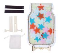 Tarro de recompensa para el aula con 30 fichas de estrellas, tabla de buen comportamiento para niños, hogar, escuela, aula