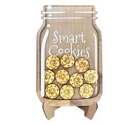 Tarro de recompensa personalizado con estrella de luna, contenedor de madera acrílica de 21 x 5.4 pulgadas con tabla magnética, rastreador de comportamiento de incentivo para el aula, regalo