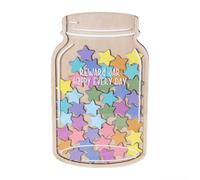 Tarro de recompensa personalizado para el regreso a clases con estrella, tarro de recompensa personalizado para el aula para profesores, suministros para el aula (colorido)