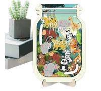 Tarro de recompensas con bonito diseño de animales, rastreador de disciplina para niños, almacenamiento interactivo de incentivos, organizador de enseñanza creativa, con de entrenamiento de