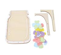 Tarro de recompensas para niños, tarro magnético de incentivos por comportamiento positivo, de recompensas de madera maciza para el entrenamiento en el baño de los más (Estilo de corazón)