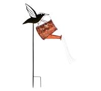 Tarro de riego al aire libre - Linterna decorativa de riego, lámpara de tiempo solar para exteriores | Montaje solar con temática de colibrí, la energía solar puede decorar para jardín, patio, jardín