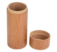 Tarro de té de bambú Tubo de bambú Sellado portátil Caja de Almacenamiento de té Soporte de Almacenamiento Caja de contenedor Cubo de té Wake(M)