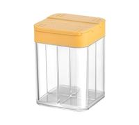 Tarro de temporada 4-en-1 - Portable Camping | Space-Saving Integrated Container, Leakproof Lids For Sugar And Salt, Clear Compact Design For Travel And BBQ, Impact-Resistant; Perfect For