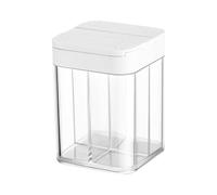 Tarro de temporada 4-en-1 - Portable Camping | Space-Saving Integrated Container, Leakproof Lids For Sugar And Salt, Clear Compact Design For Travel And BBQ, Impact-Resistant; Perfect For