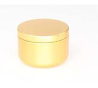 Tarro de Vela 20/50/80 tarros de vela 50 ml, recipiente aluminio for dulces, tarro cosmético, bote for crema y aceite, decoraciones for bodas, lata metal vacía for aromaterapia(Gold,80pcs)