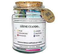 Tarro De Versículo Bíblico, Versículos De La Biblia En Un Frasco, Tarro De Versículos Bíblicos Codificados Por Colores, Frascos Creativos Y Coloridos Con Versículos La Biblia, Tarro Oración De Vidri