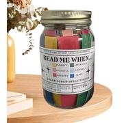 Tarro de Versículos Bíblicos para Emociones y Sentimientos - 67 códigos de colores Tarjetas de versículos bíblicos para niños hechos a mano | Prácticas tarjetas de oración, inspiradores regalos de art