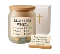 Tarro De Versículos Bíblicos,Recipiente de Bendiciones Bíblicas | Cesto De Escrituras Oraciones Inspiradoras Para Mujeres Cumpleaños Madrina Pascua Bautismo Cristiano Hogar Mañana Pastor Mesilla