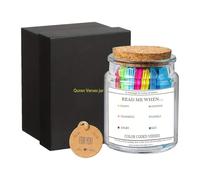 Tarro de versos de consuelo espiritual | Botella con versos del Corán de 2,56x3,54 pulgadas para mujer, tarro compacto de bendiciones para decoración del hogar para esposa, amiga, familia, madre