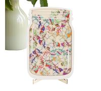 Tarro magnético de recompensa, sistema de recompensas de tarro de estrellas para niños, suministros de sistema de comportamiento, gráfico de pared para escritura a mano, rutina matutina, hogar