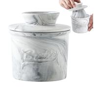 Tarro Mantecas,Tarro De Mantequilla De Cerámica Con Tapa | Caja De Almacenamiento Para Cocina Mesa De Centro Fiesta Reunión Familiar Brunch Picnic