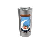 Tarro nocturno de camping Luna RV fogata aventura arte Vaso térmico de acero inoxidable de doble pared