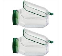 Tarro para ensalada, MasonJar con apertura lateral, diseño SaladPod, para preparar comidas, almuerzos y uso diario (2 unidades)