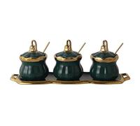 Tarro para especias, Juego de recipientes for condimentos, tarro cerámica for especias con tapa, for, juego azucarero, caja for almacenar(B)