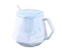 tarro para especias, Tarros de especias, azucarero en forma taza con tapa, tarro almacenamiento, porcelana cuchara, salero(White)