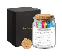 Tarro pequeño con versículos del Corán, botella diaria de las Escrituras, contenedor compacto de 6,5 x 9 cm, colgante de cuerda hecho a mano con atractivo motivacional, tarro de oración, regalo