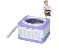 Tarro portátil para, inodoro portátil para - Tarro de viaje ligero y resistente salpicaduras - Accesorios plegables cuadrados del viaje de la olla para las salidas de senderismo de pesca de viaje