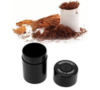 Tarro Redondo De Plástico Hermético Negro Antiolor, Recipiente Estanco Resistente A Golpes Para Almacenar Tabaco Hierbas Té Y Dulces, Caja Pequeña Portátil Para Viajes Excursiones Y Uso Domé