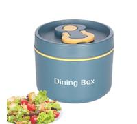 Tarro térmico aislado de acero inoxidable de 650 ml, taza térmica compacta a prueba de derrames, recipiente portátil para aperitivos de desayuno, cuenco lateral escolar, termo de viaje de PP para comu