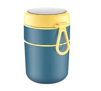 Tarro Térmico Para Alimentos 2 En 1 - Contenedor De Almuerzo Térmico De Acero Inoxidable, A Prueba De Fugas, Portátil Para Guardar Aperitivos, Tarros Térmicos 2 En 1, Tarro Para Almacenar Alimentos Pa