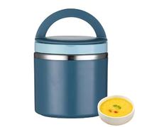 Tarro térmico para alimentos, recipiente de sopa de acero inoxidable, almacenamiento de retención de calor con resistente a fugas, regalo práctico con comodidad diaria, accesorio de almuerzo, diseño