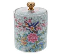 Tarros de almacenamiento para, de cerámica, estilo vintage, esmaltado, chino, para té, vacío, para té suelto, vintage, para galletas